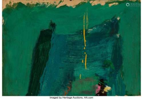 77042: Franz Kline (1910-1962) Green Painting, 1959 Oil