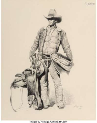 25006: David DeMatteo (American, 20th Century) Cowboy w