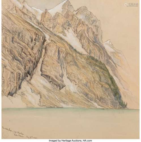 25010: Samuel Colman (American, 1832-1920) Lake Louise,