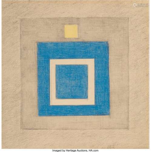 77053: Burgoyne Diller (1906-1965) Untitled, 1962 Penci