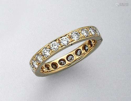 18 kt gold memoryring with brilliants