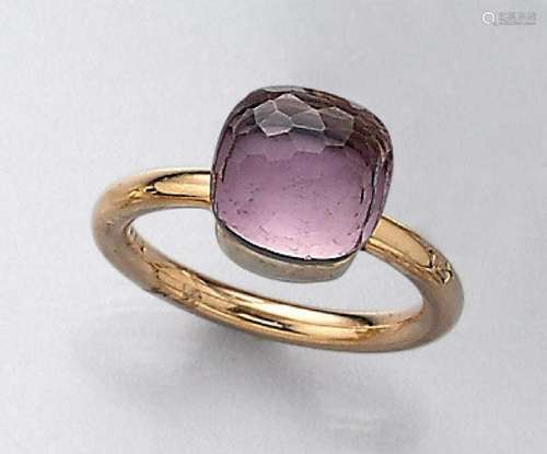 18 kt gold POMELLATO ring with amethyst