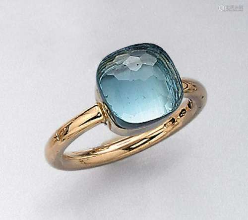 18 kt gold POMELLATO ring with topaz