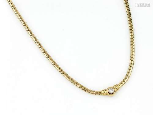 18 kt gold necklace with brilliant