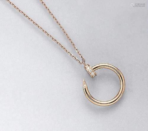 CARTIER 18 kt gold necklace with brilliants