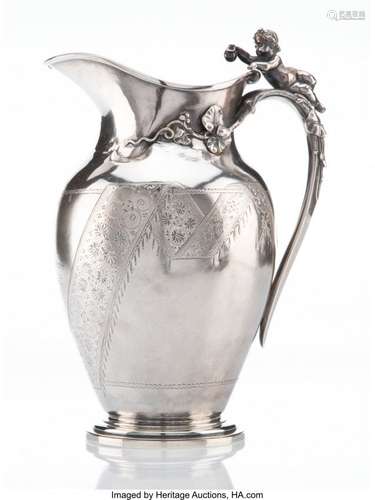 25077: A Gorham Mfg. Co. Silver Presentation Pitcher wi