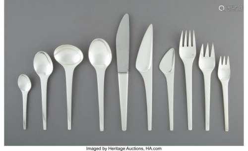 74010: A One Hundred Thirty-Six-Piece Georg Jensen Cara