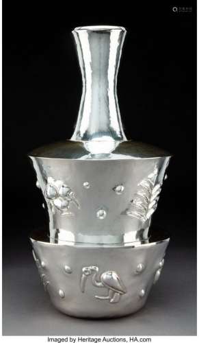 74028: A Graziella Laffi Silver Vase, Lima, Peru, circa