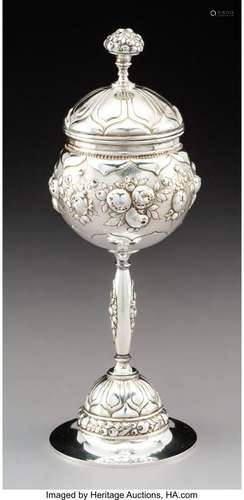 74059: A German Silver Covered Goblet, post-1884 Marks: