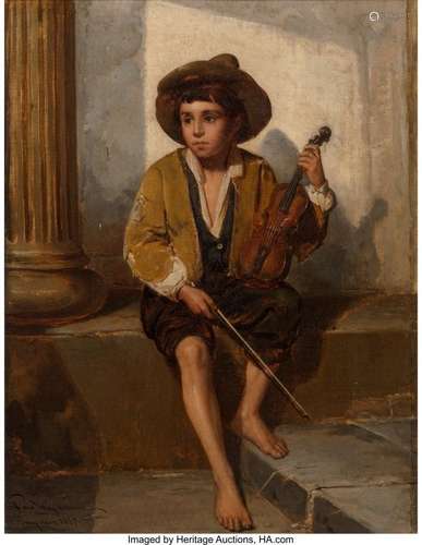 25142: Paul Hagelstein (German, 1825-1868) The Young Mu