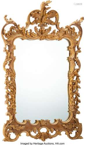 25170: An Italian Rococo-Style Carved and Giltwood Mirr