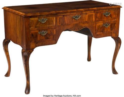 25175: An English Queen Anne-Style Walnut Dressing Tabl