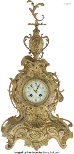 25178: A Louis XV-Style Gilt Bronze Shelf Clock, early