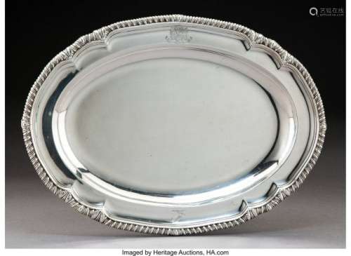 74096: A William Stroud Silver Platter, London, 1809 Ma