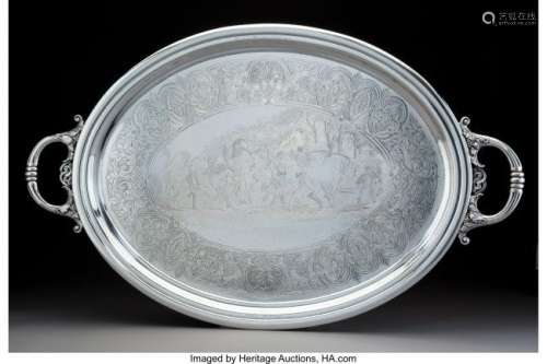 74111: A Ball, Black & Co. Silver Two-Handled Tray,
