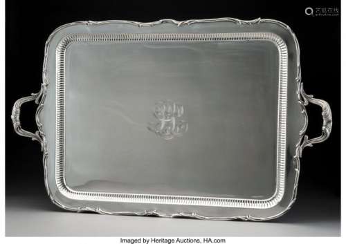 74113: A Gorham Mfg. Co. Two-Handled Silver Tray, Provi