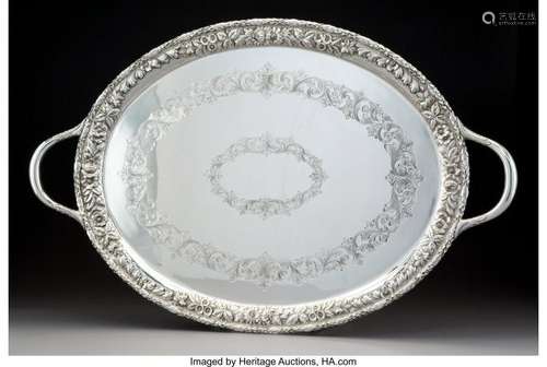 74129: An S. Kirk & Son Two-Handled Silver Tray