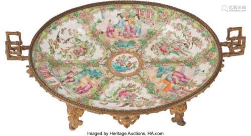 74169: A Chinese Rose Medallion Porcelain Charger with