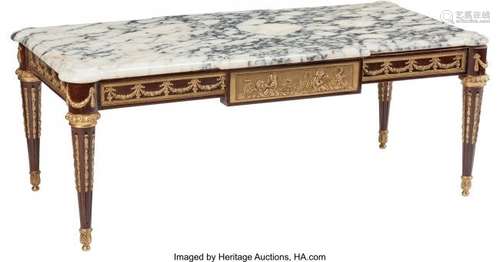 74213: A Louis XVI-Style Gilt Bronze Mounted Mahogany L