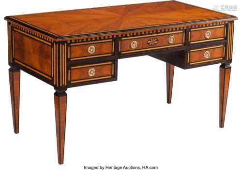 74228: An Italian Neoclassical-Style Inlaid Hardwood Bu