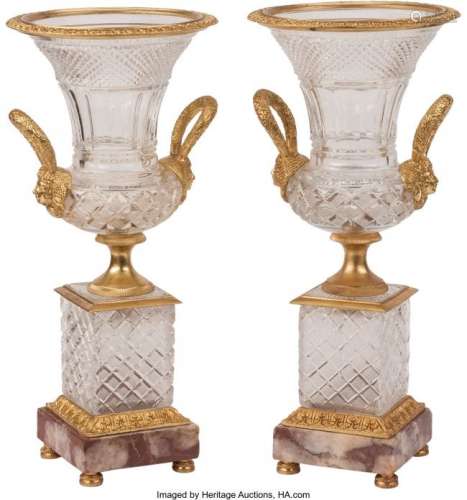 74244: A Pair of Neoclassical-Style Gilt Bronze-Mounted