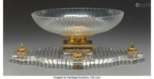 74290: A Large Baccarat Gilt Bronze-Mounted Glass Cente