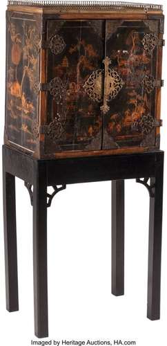 74312: An George III-Style Japanned Cabinet on Stand 49