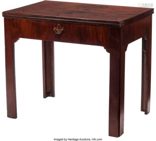 74361: A George III Mahogany Flip Top Games Table, late