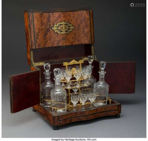 74362: A French Napoleon III Mahogany, Boulle and Glass