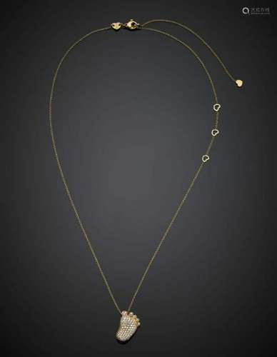 PASQUALE BRUNI Yellow gold chain with diamond pavé foot