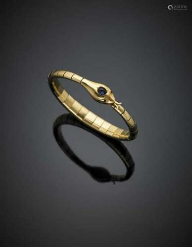 SETTEPASSI Yellow gold supple modular snake bracelet
