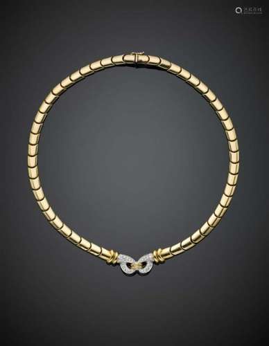 GIORGIO VISCONTI Yellow gold modular necklace with