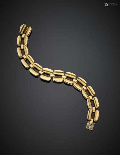 CUSI Yellow gold modular bracelet, g 98.11, length cm