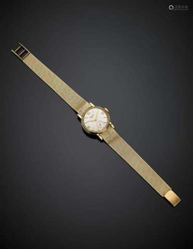 LONGINES Yellow gold lady's wristwatch with supple