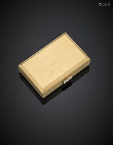VAN CLEEF & ARPELS Yellow gold matchbox with a four