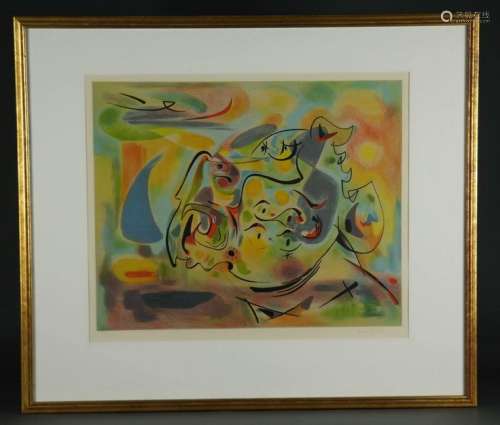 Andre Dallon. Abstract lithograph. 19/150.