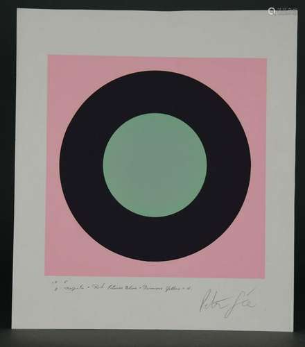 Peter Gee. Serigraph. Target. ca. 1960's.