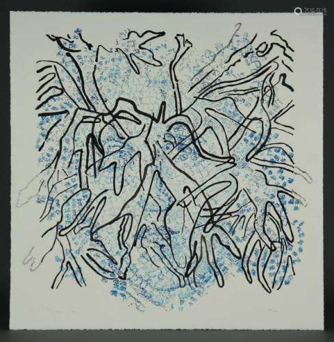 Nancy Graves. Glitter Serigraph. Medusa. 1989.