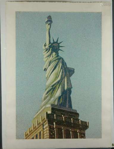 H. N. Han. Serigraph. Liberty. 1986.