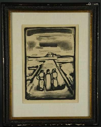 Georges Rouault. Etching. Les Disciples. 1939.