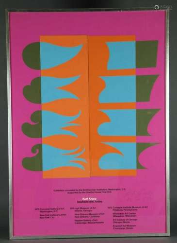 Three Signed Exhibition Litho Posters. 1970's.