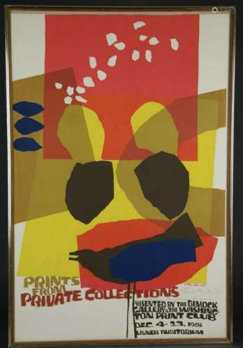 Lloyd McNeill. Serigraph Poster. Signed. 1969.