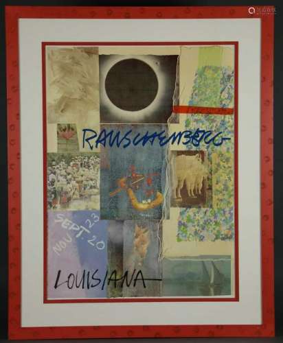 Robert Rauschenberg. Four Framed Posters.