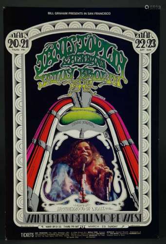 Bill Graham. Janis Joplin. BG-165. 1969.