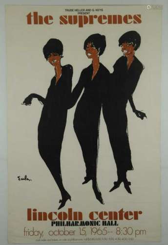 Eula. The Supremes. Lincoln Center. 1965.