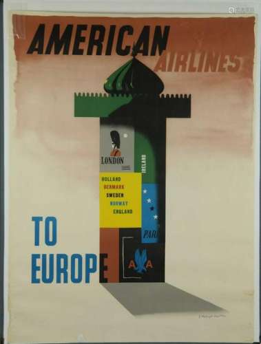 Kauffer. 2 Posters. American. Europe & East Coast