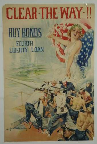 Clear the Way!! Chandler Christy. WWI Poster.