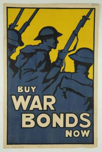 Buy War Bonds Now. WWI Poster.