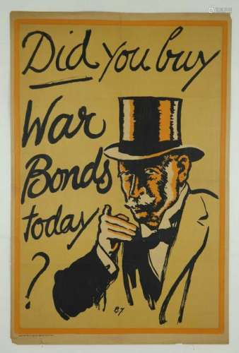 Group of Two WWI Posters. Bert Thomas.