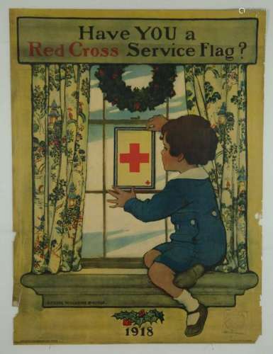 Group of Four Red Cross WWI Posters. 1918.